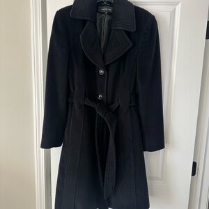 Jones New York Black Trench Coat